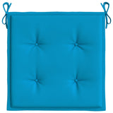 Cuscini per Sedia 2 pz Blu 40x40x3 cm in Tessuto Oxford