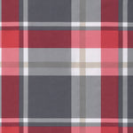 Cuscini per Sedia 4 pz a Quadri Rossi 40x40x3cm Tessuto Oxford