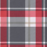 Cuscini per Sedia 4 pz a Quadri Rossi 40x40x3cm Tessuto Oxford
