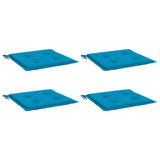 Cuscini per Sedia 4 pz Blu 50x50x3 cm in Tessuto Oxford