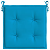 Cuscini per Sedia 4 pz Blu 50x50x3 cm in Tessuto Oxford