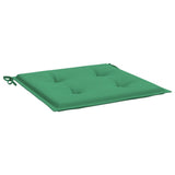 Cuscini per Sedia 6 pz Verdi 50x50x4 cm in Tessuto Oxford