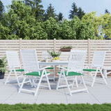 Cuscini per Sedia 6 pz Verdi 50x50x4 cm in Tessuto Oxford