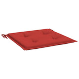 Cuscini per Sedia 6 pz Rossi 50x50x4 cm in Tessuto Oxford