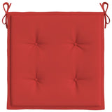 Cuscini per Sedia 6 pz Rossi 50x50x4 cm in Tessuto Oxford