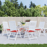 Cuscini per Sedia 6 pz Rossi 50x50x4 cm in Tessuto Oxford