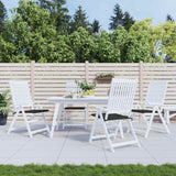 Cuscini per Sedia 4 pz Neri 50x50x4 cm in Tessuto Oxford