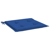 Cuscini per Sedia 2 pz Blu Reale 50x50x4 cm in Tessuto Oxford
