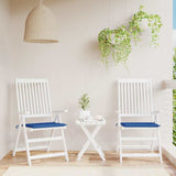 Cuscini per Sedia 2 pz Blu Reale 50x50x4 cm in Tessuto Oxford