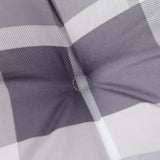 Cuscini per Sedia 4 pz a Quadri Grigi 50x50x3 cm Tessuto Oxford