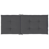 Cuscini per Sedie 6 pz Antracite 120x50x3 cm in Tessuto