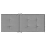 Cuscini per Sedie 6 pz Grigi 120x50x3 cm in Tessuto