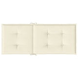 Cuscini per Sedie 6 pz Crema 120x50x3 cm in Tessuto