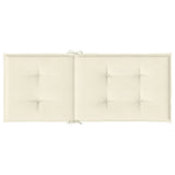 Cuscini per Sedie 6 pz Crema 120x50x3 cm in Tessuto