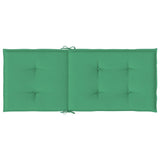 Cuscini per Sedie 6 pz Verdi 120x50x3 cm in Tessuto