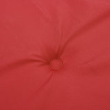 Cuscini per Sedie 6 pz Rossi 120x50x3 cm in Tessuto