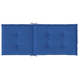 Cuscini per Sedie 4 pz Blu Reale 120x50x3 cm in Tessuto