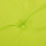 Cuscini per Sedie 6 pz Verde Brillante 120x50x3 cm in Tessuto