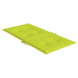 Cuscini per Sedia 4 pz Verde Intenso 100x50x3 cm Tessuto Oxford