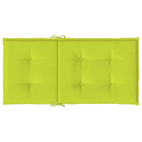 Cuscini per Sedia 6 pz Verde Intenso 100x50x3 cm Tessuto Oxford