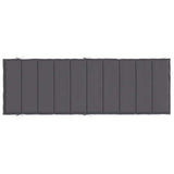 Cuscino per Lettino Antracite 186x58x4 cm in Tessuto Oxford