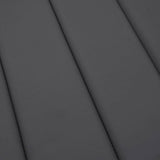 Cuscino per Lettino Antracite 186x58x4 cm in Tessuto Oxford