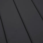 Cuscino per Lettino Nero 186x58x4 cm in Tessuto Oxford