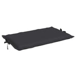 Cuscino per Lettino Nero 186x58x4 cm in Tessuto Oxford