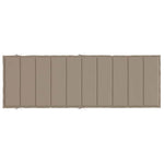 Cuscino per Lettino Tortora 186x58x4 cm in Tessuto Oxford