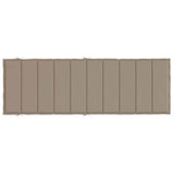 Cuscino per Lettino Tortora 186x58x4 cm in Tessuto Oxford