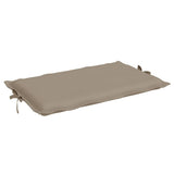 Cuscino per Lettino Tortora 186x58x4 cm in Tessuto Oxford