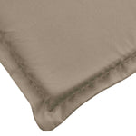 Cuscino per Lettino Tortora 186x58x4 cm in Tessuto Oxford