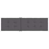 Cuscino per Sdraio Antracite (75+105)x50x4 cm