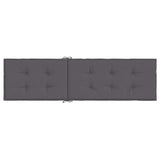 Cuscino per Sdraio Antracite (75+105)x50x4 cm