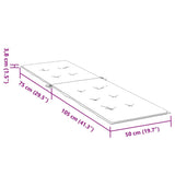 Cuscino per Sdraio Grigio (75+105)x50x4 cm