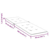 Cuscino per Sdraio Crema (75+105)x50x4 cm