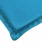 Cuscino per Lettino Blu 200x50x3 cm in Tessuto Oxford