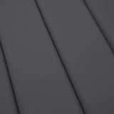 Cuscino per Lettino Antracite 200x60x3 cm in Tessuto Oxford