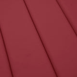 Cuscino per Lettino Rosso Vino 200x60x3 cm in Tessuto Oxford