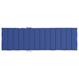 Cuscino per Lettino Blu Reale 200x60x3 cm in Tessuto Oxford