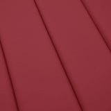 Cuscino per Lettino Rosso Vino 200x70x3 cm in Tessuto Oxford