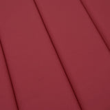 Cuscino per Lettino Rosso Vino 200x70x3 cm in Tessuto Oxford