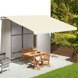 Tessuto di Ricambio per Tenda da Sole Crema 5x3,5 m Poliestere