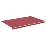 Tessuto di Ricambio per Tenda da Sole Rosso Borgogna 5x3 m Poliestere