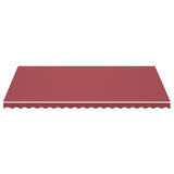 Tessuto di Ricambio per Tenda da Sole Rosso Borgogna 5x3 m Poliestere