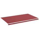 Tessuto di Ricambio per Tenda da Sole Rosso Borgogna 6x3,5 m