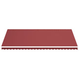 Tessuto di Ricambio per Tenda da Sole Rosso Borgogna 6x3,5 m