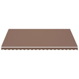Tessuto di Ricambio per Tenda da Sole Marrone 5x3,5 m