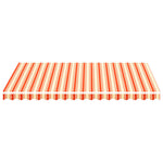 Tessuto Ricambio per Tenda da Sole Giallo e Arancio 3,5x2,5 m
