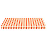 Tessuto Ricambio per Tenda da Sole Giallo e Arancio 3,5x2,5 m